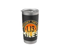 Pensé que decían que a 1.13 millas les encanta correr media maratón Vaso térmico de acero inoxidable de doble pared