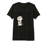 Pensé Que Estaba de Mal Humor - Funny Sarcastic Cat Camiseta Premium