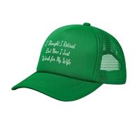 Pensé Que me había Jubilado, Pero Ahora Solo Trabajo para mi Esposa. Gorra de béisbol Ajustable con Malla.