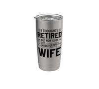 Pensé que me jubilé, pero ahora solo trabajo para mi esposa Vaso térmico de acero inoxidable de doble pared