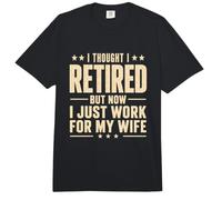 Pensé Que me retiré Pero Ahora Trabajo para mi Esposa Funny Sarcastic Comfort Colors Adult Heavyweight T-Shirt