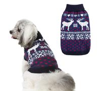 Penseereal Dog Girls Sweater Turtleneck Rother Winter Dog Clother - Ajuste de Navidad para dachshund yorkie chihuahua sm