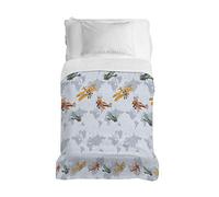 PENSIERI DELICATI Colcha 220 x 280 cm, Solo 100% Algodón Pique, Ideal como Decoración, Manta Guardar Solo Maxi, Fantasía Aviones Grises 100% Made in Italy