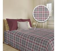 PENSIERI DELICATI Colcha de 170 x 280 cm, Tela Individual 100% algodón Pique, Ideal como Tela Decorativa, Manta para Salvar la Cama de 1 Plaza, fantasía Ben tórtola, 100% Made in Italy