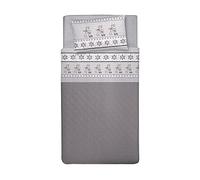 PENSIERI DELICATI Juego de Cama 1 Plaza y Media, Franela 100% Algodón Cálido y Suave, Sabanas 120 x 200 cm, Incluye Sabanas Abajo, Arriba y 1 Funda de Almohada, Made in Italy, Fantasía Reno Gris