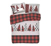 PENSIERI DELICATI Juego de Funda nórdica de Matrimonio 100% algodón, Completo con Funda de edredón de 155 x 200 cm y 1 Funda de Almohada de 52 x 82 cm, Fabricado en Italia, Funda nórdica Lavable a