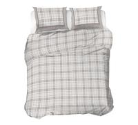 PENSIERI DELICATI Juego de Funda nórdica de Matrimonio de Franela, 100% algodón, Saco de 250 x 200 cm y Funda de Almohada de 52 x 82 cm, Fabricado en Italia, Funda nórdica Lavable a máquina a 40°,