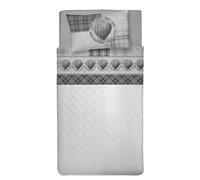 PENSIERI DELICATI Juego de sábanas Individual 100% algodón, Juego de sábanas de 90 x 200 cm con sábana Bajera, sábana encimera y 1 Funda de Almohada Tipo Saco, Fabricado en Italia, fantasía Lovely