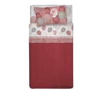 PENSIERI DELICATI Juego de sábanas para Cama Individual 100% algodón, Juego de sábanas de 90 x 200 cm con sábana Bajera, sábana encimera y 1 Funda de Almohada Tipo Saco - Made in Italy - Fantasía de