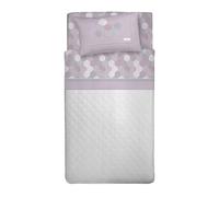 PENSIERI DELICATI Juego de sábanas para Cama Individual, Franela 100% algodón cálido y Suave, Juego de sábanas de 90 x 200 cm, Incluye sábana Bajera, encimera y 1 Funda de Almohada, Made in Italy,