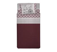 PENSIERI DELICATI Juego de sábanas para Cama Individual, Franela 100% algodón cálido y Suave, Juego de sábanas de 90 x 200 cm, Incluye sábana Bajera, encimera y 1 Funda de Almohada, Made in Italy