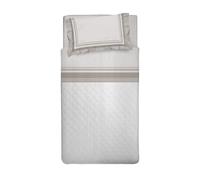 PENSIERI DELICATI Juego de sábanas para Cama Individual, Franela 100% algodón cálido y Suave, Juego de sábanas de 90 x 200 cm, Incluye sábana Bajera, encimera y 1 Funda de Almohada, Made in Italy