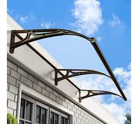 Pensilina per finestra con staffa in alluminio, pensilina per Porta d'ingresso in policarbonato per esterni, pensilina per Porta dal Design Moderno, per protezione da pioggia e Neve UV (Colo