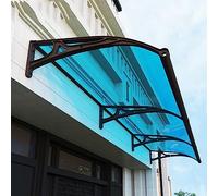 Pensilina per finestra con staffa in alluminio, pensilina per Porta d'ingresso in policarbonato per esterni, pensilina per Porta dal Design Moderno, per protezione da pioggia e Neve UV (Colo