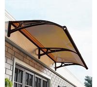 Pensilina per finestra con staffa in alluminio, pensilina per Porta d'ingresso in policarbonato per esterni, pensilina per Porta dal Design Moderno, per protezione da pioggia e Neve UV (Colo