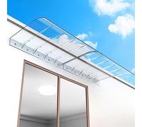 Pensilina per finestra, pensilina per Porta d'ingresso in policarbonato per esterni, pensilina per Porta con protezione UV, pioggia e Neve, per giardino, Cortile, Patio (Colore: verticale A,