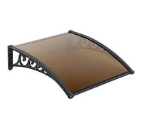 Pensilina per finestra, Porta, 39x98 pollici, tenda da Sole per Porta Trasparente, copertura in policarbonato, Porta d'ingresso, tenda da Sole per Patio, protezione UV, pioggia, Neve, Luce s