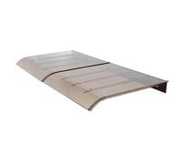 Pensilina per Porta a tenda in policarbonato, pensilina Trasparente per Porta d'ingresso esterna, pensilina per Porta Curva, riparo Anti-pioggia e Neve UV (Colore: verticale B, dimensioni: 5