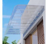 Pensilina per Porta a tenda in policarbonato, pensilina Trasparente per Porta d'ingresso esterna, pensilina per Porta Curva, riparo Anti-pioggia e Neve UV (Colore: verticale A, dimensioni: 4