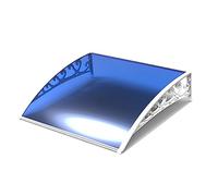 Pensilina per Porta d'ingresso in policarbonato 31x39 pollici, pensilina per finestra, protezione da pioggia, Neve, Luce solare, pensiline per Porte e finestre, Moderna lamiera Cava, Senza m