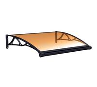 Pensilina per portafinestra, tenda da Sole, 39x75 pollici, copertura in policarbonato, protezione UV, pioggia, Neve, Luce solare, lamiera Cava, tenda da Sole per finestra, Porta, pensilina e