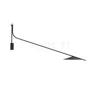 Penta Glifo, lámpara de pared LED, negro - 163 cm - 2.700 K - sin enchufe