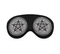 Pentacle Altar Pentagram - Máscara para dormir para dormir con los ojos vendados con correa ajustable, bloquea la luz nocturna, siesta de viaje para hombres y mujeres