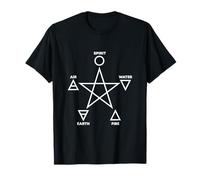 Pentáculo Elemental Símbolos Geometría Sagrada Diseño Camiseta