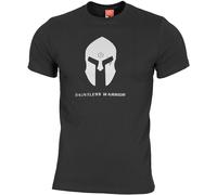 Pentagon Ageron Camiseta Casco Espartano Táctica Seguridad Algodón Negro