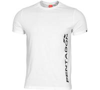 Pentagon Ageron Logo Vertical Algodón Fitness Gym Deporte Hombres Top Remera