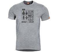 Pentagon Ageron T-shirt Build Your Gear Estampado Hombre Algodón Melange