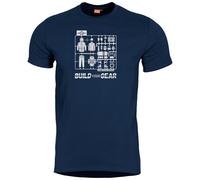 Pentagon Ageron T-shirt Build Your Gear Estampado Hombre Algodón Midnight Blue
