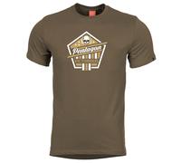 Pentagon Ageron Victorious Camiseta Hombre Verano Algodón Inodoro Terra Brown