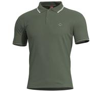 Pentagon Aniketos Polo T-Shirt Stripes Hombre Ligero Respirable Camo Green