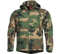 Pentagon Artaxes Hombres Softshell Chaqueta Al Aire Libre Militar Woodland Camo
