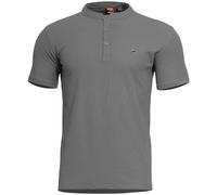 Pentagon Levantes Henley Camiseta Hombre Correr Camisa Outdoor Viajar Wolf Grey