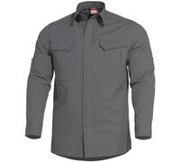 Pentagon Plato Táctica Camisa Hombre Manga Larg Policía Aplicación Ley Wolf Grey