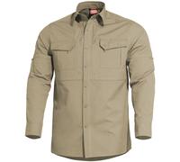 Pentagon Plato Táctica Camisa Hombre Manga Larga Secado Rapido Transirable Caqui