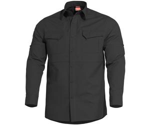 Pentagon Plato Táctico Camisa Hombre Manga Larga Militar Combate Airsoft Negro