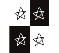 Pentagram Classic Black & White Empty Grimoire: Witchy Book of Shadows for Witches, Wiccans | for Spells, Rituals & Witchcraft | Large size 8.5x11