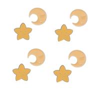 Pentagram for Gold Back Brooches Enamel Hat Pin Tie Tack Moon Star Brooch Metal Lapel Pins Yellow Zinc Alloy