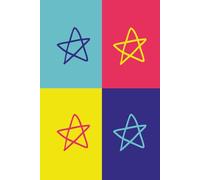 Pentagram Pop Art Notebook: Blank Lined Journal for Modern Witches, Wiccans, Pagans, Druids & Mages | Colorful Hardcover