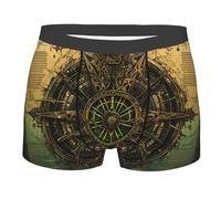 Pentagrama De Altar Místico Wiccano Vintage Hombre Boxer Shorts Elásticos Calzoncillos Suave Trunks para Dormir Uso Diario Viaje L