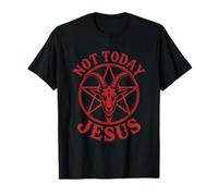 Pentagrama de Cabra Atea Anti religión Humor satánico Camiseta