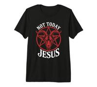 Pentagrama de Cabra Atea Anti religión Humor satánico Camiseta Premium