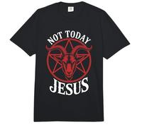 Pentagrama de Cabra Atea Anti religión Humor satánico Comfort Colors Adult Heavyweight T-Shirt