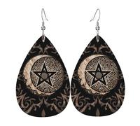 Pentagrama Masónico Con Diseño De Mandala Gótico Vintage Mujer Pendiente De Gota Grandes Pendientes Ligeros Pendientes Colgantes Para Boda Uso Diario Múltiples Piercings