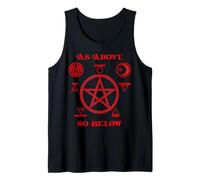 Pentagrama Rueda de Hécate Wicca Gótica Mente sobre Materia Camiseta sin Mangas