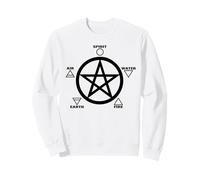Pentagrama Wicca Gótica Mente sobre Materia Brujería Magia Sudadera