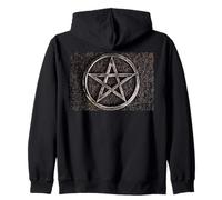 Pentagrama Wicca Mente sobre Materia Brujería Esoterismo Sudadera con Capucha
